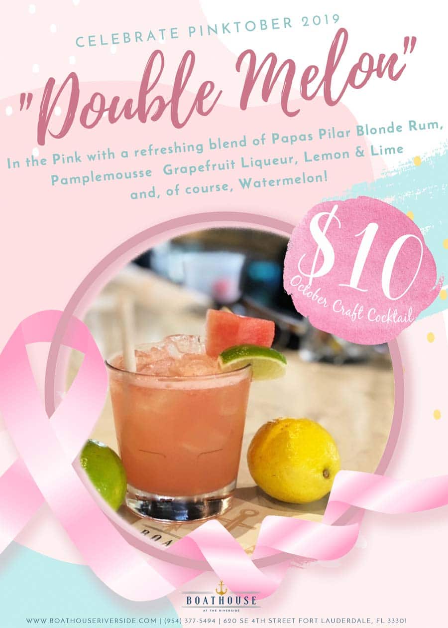 Boathouse Drink Specials for Pinktober