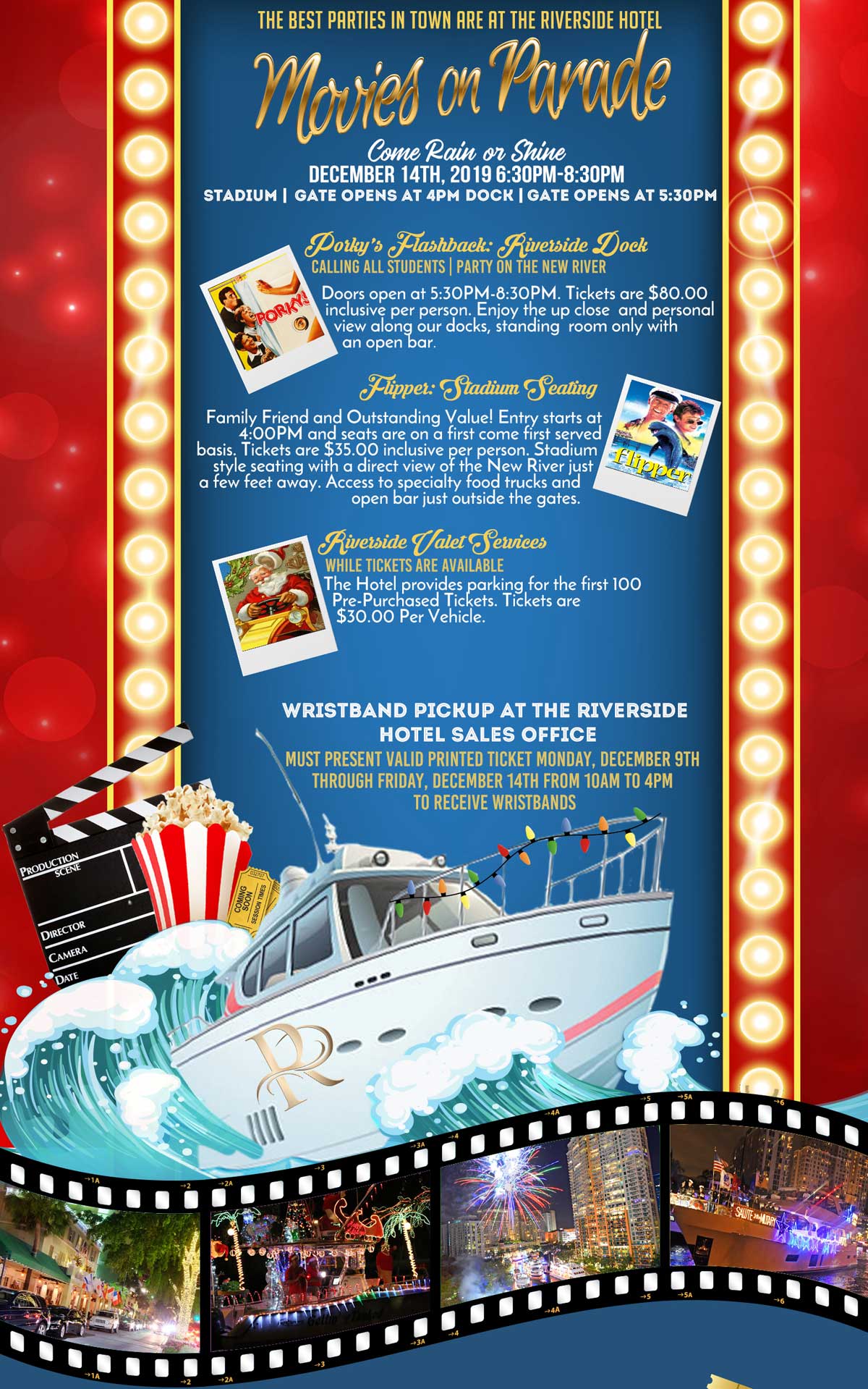 Winterfest Boat Parade at The Riverside Hotel | Saturday, December 14th