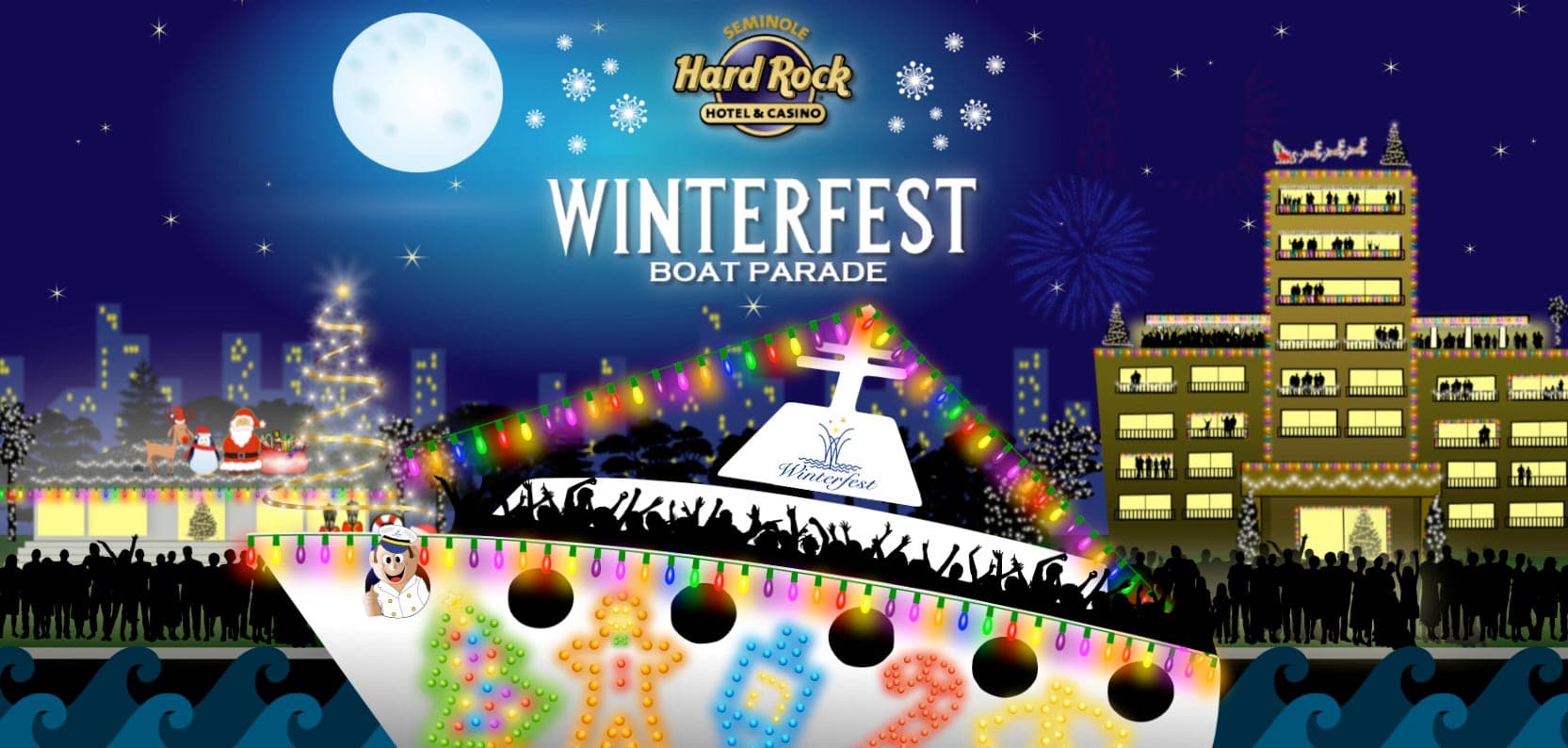The Seminole Hard Rock Winterfest Boat Parade | Saturday, December 14th at 6:30pm