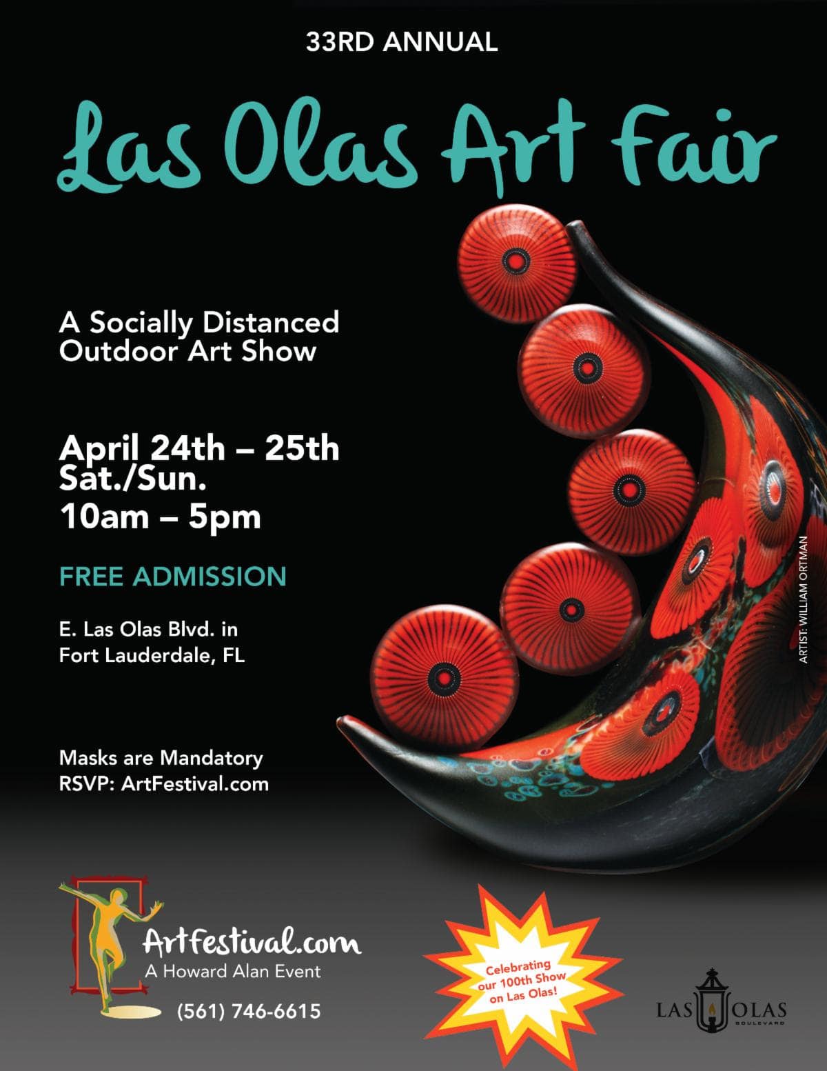 Las Olas Art Fair & Festival - April 24 to 25, 2021