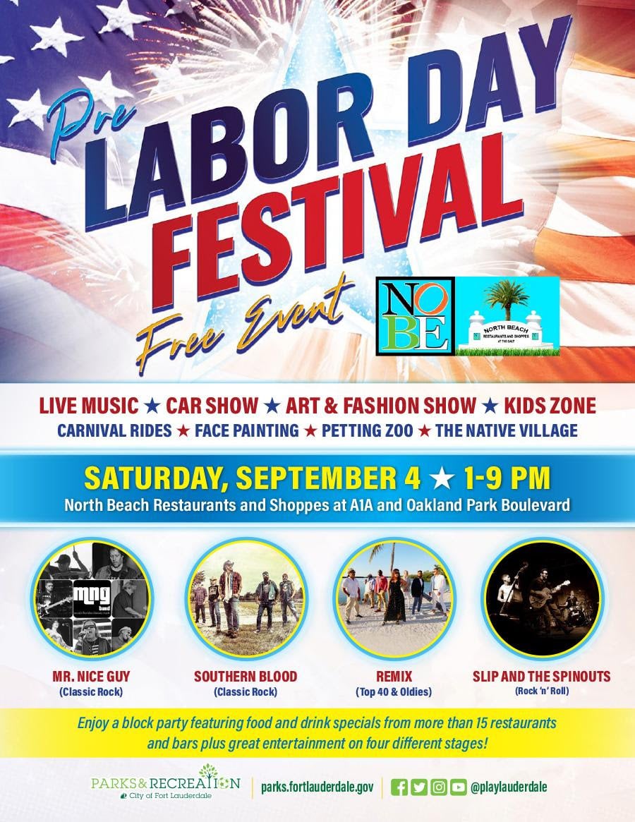 City of For tLauderdale Pre Labor Day Celebration-Flyer