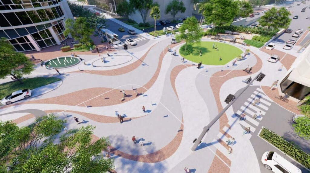 The Las Olas Tunnel Top Park will be developed above the Henry E. Kinney Tunnel and include four plazas.