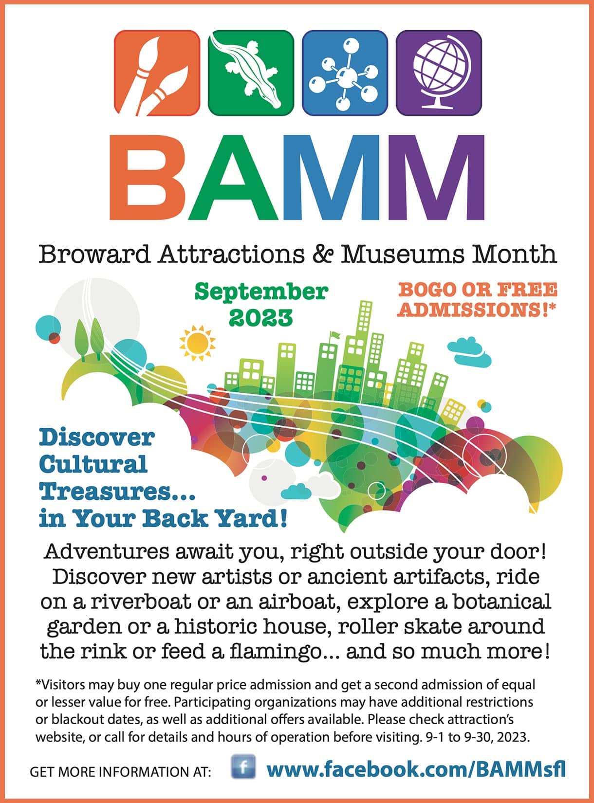 Broward Attractions and Museums Month (BAMM 2023) - September 1-30, 2023