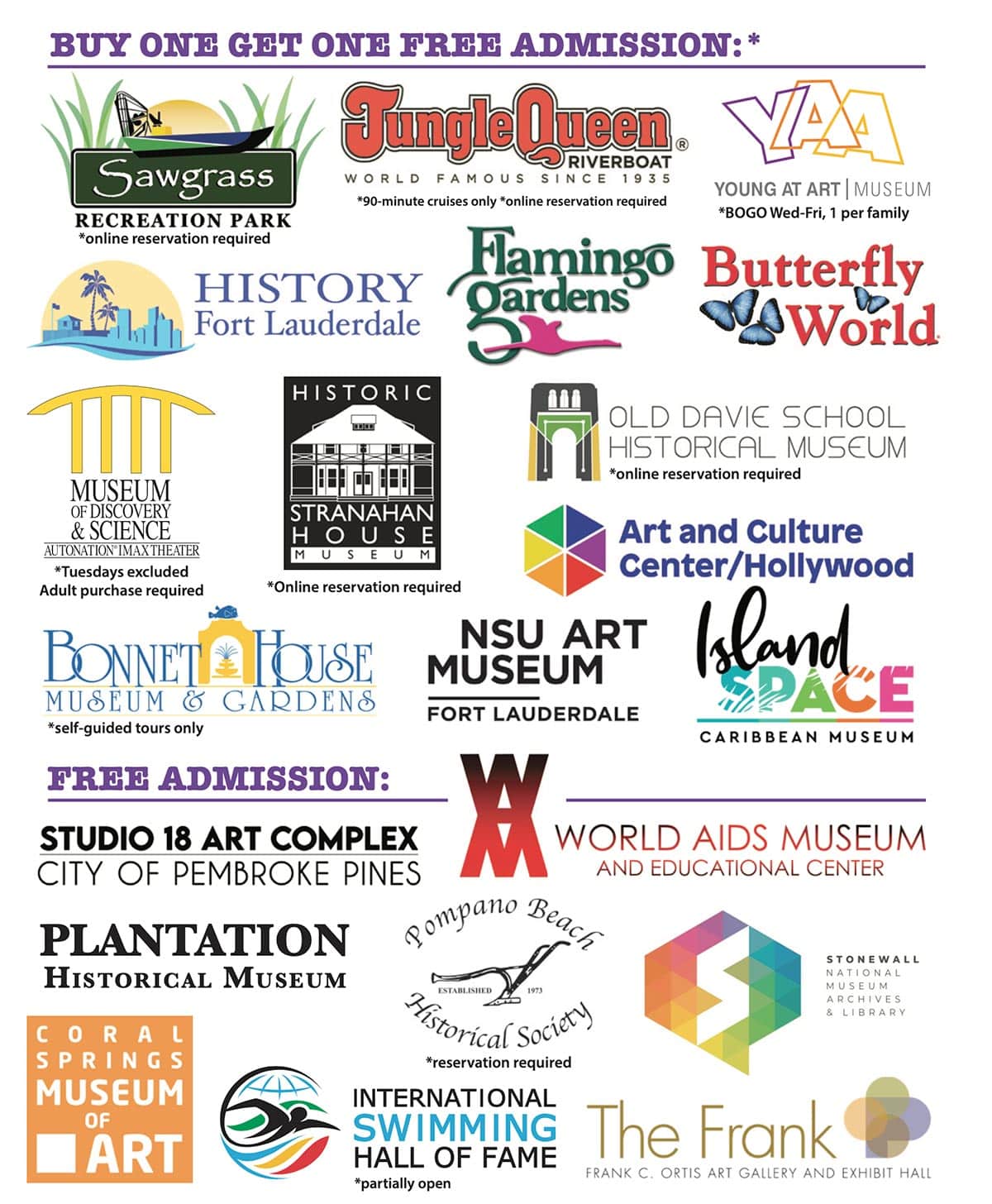 Broward Attractions and Museums Month (BAMM 2023) - September 1-30, 2023
