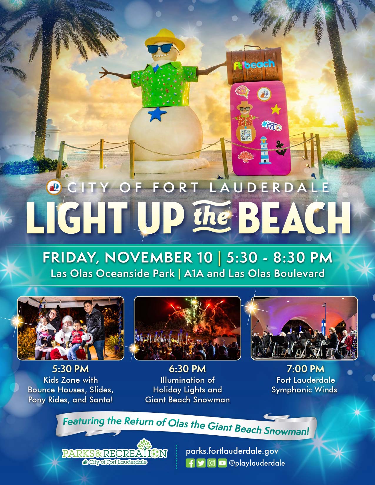 Light Up the Beach | Nov 11th 5:30pm to 8:30pm