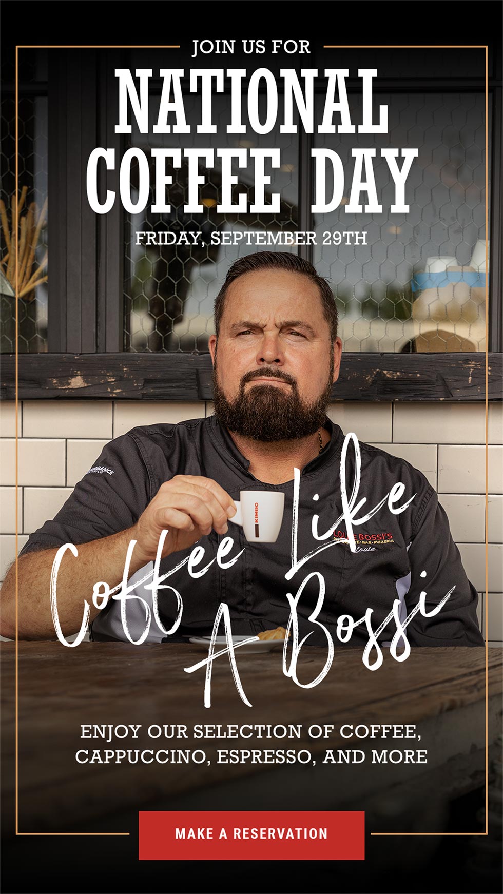 It's National Caffe Day at Louie Bossi