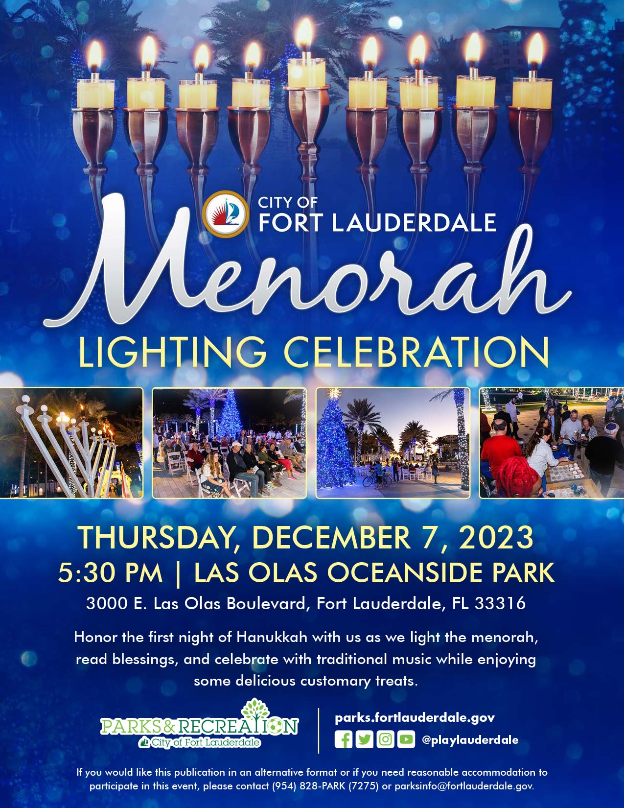 City of Fort Lauderdale - Menorah Lighting Celebration