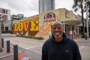 Artist Cey Adams commissioned to paint the public art piece in Fort Lauderdale