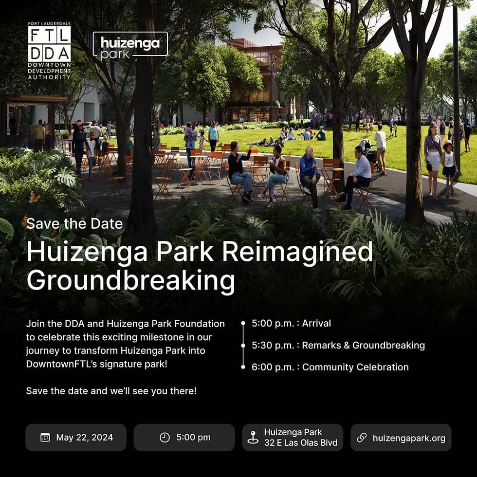 Huizenga Park Reimagined Groundbreaking